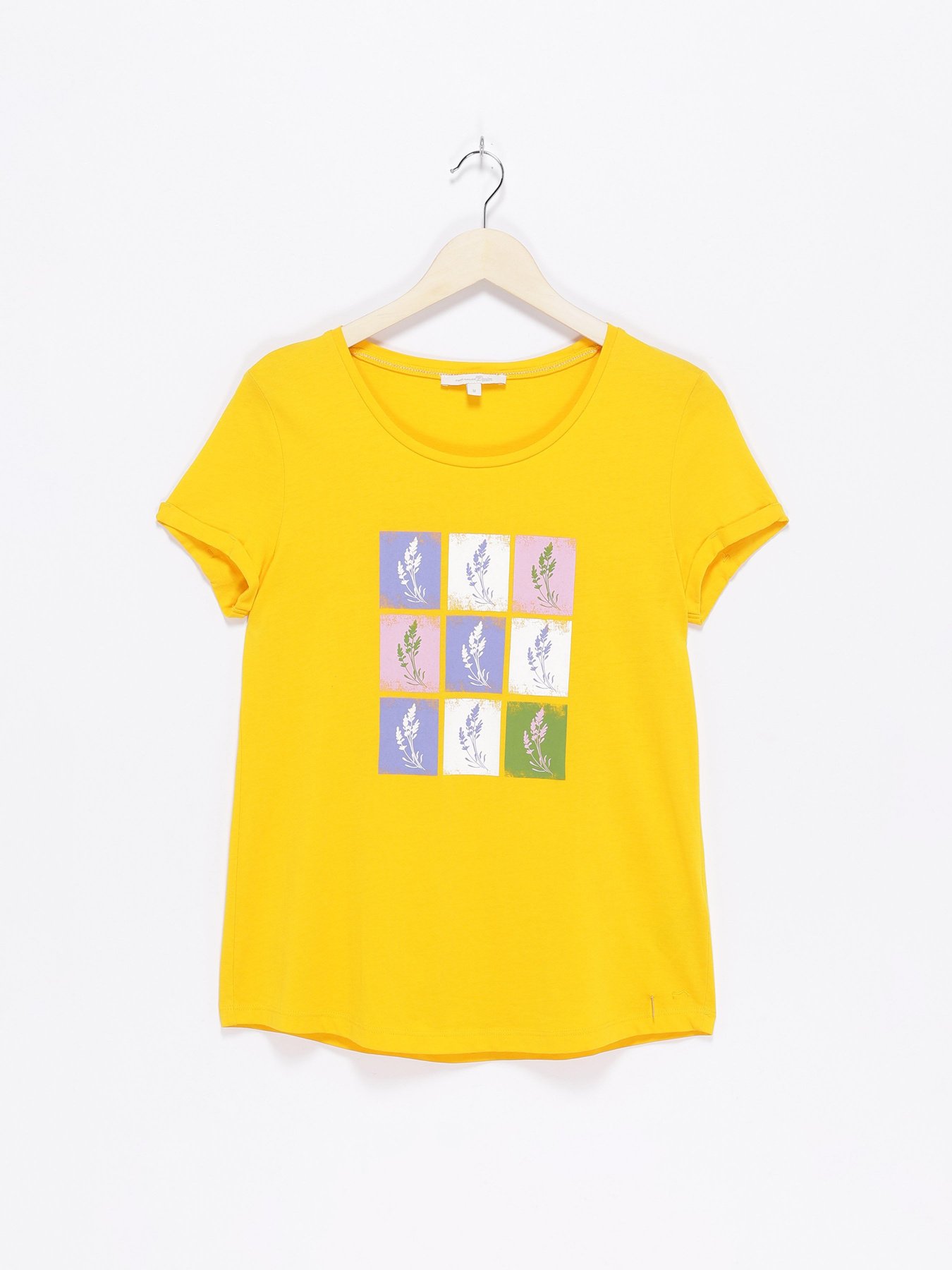 Футболка Tom Tailor модель 1010509.XX.71_жовтий комб. Фото