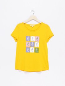 Футболка Tom Tailor модель 1010509.XX.71_жовтий комб. Фото
