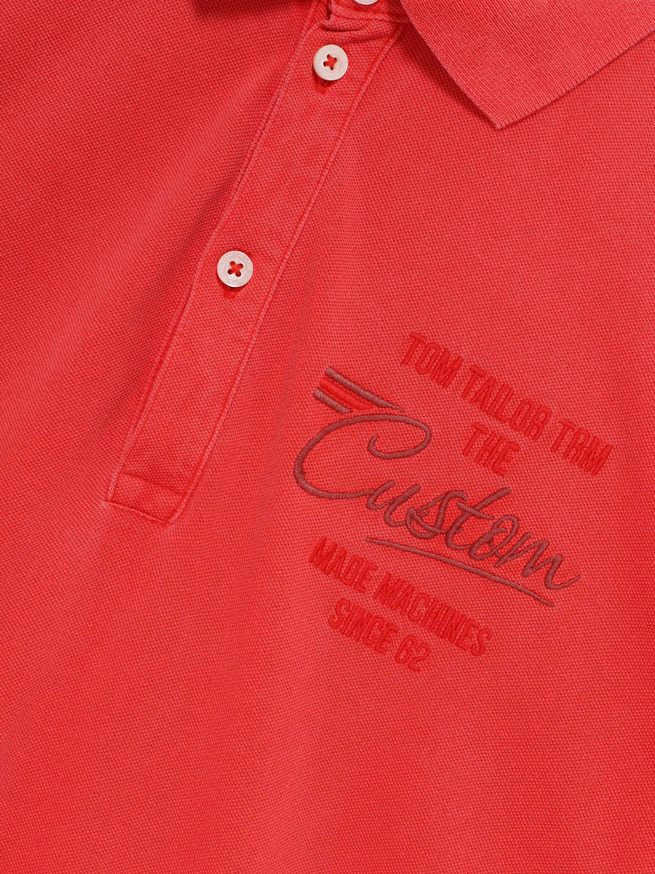 Поло Tom Tailor модель 1010769.XX.10_червоний Поло Tom Tailor модель 1010769.XX.10_червоний Фото