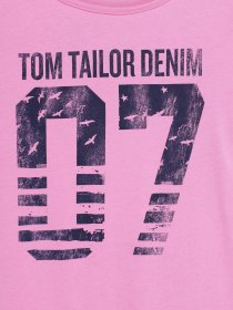 Футболка Tom Tailor модель 1018603.XX.71_рожевий з т.синім Фото
