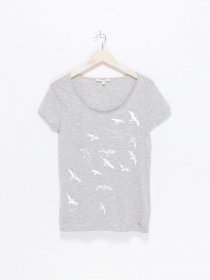 Футболка Tom Tailor модель 1018604.XX.71_сірий комб. Фото