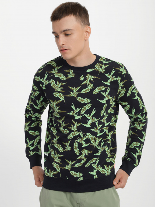 Свитшот Tom Tailor модель 1019077.XX.12_т.синій комб. Фото