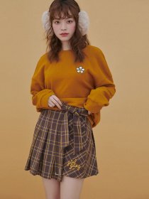 Юбка мини Truu модель T19316506_коричневий комб. Фото