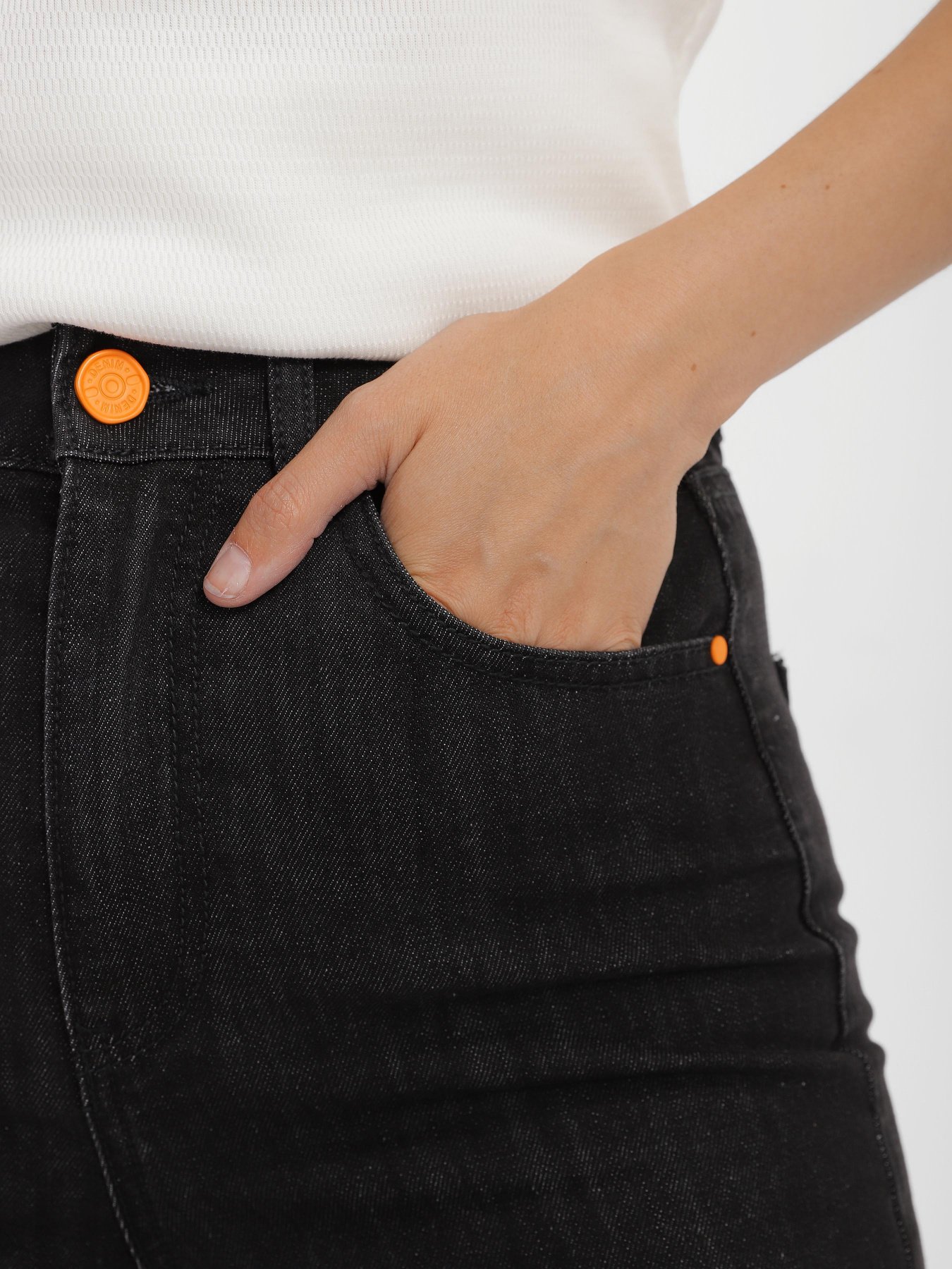 Прямые джинсы Truu модель T19349509_т.сірий Фото