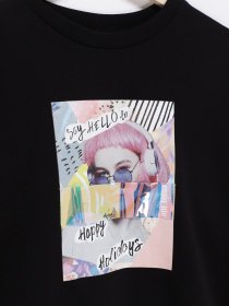 Свитшот Truu модель T1939S501_чорний комб. Фото