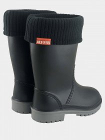 Сапоги резиновые Alisa Line модель WIN 801 чорний Фото