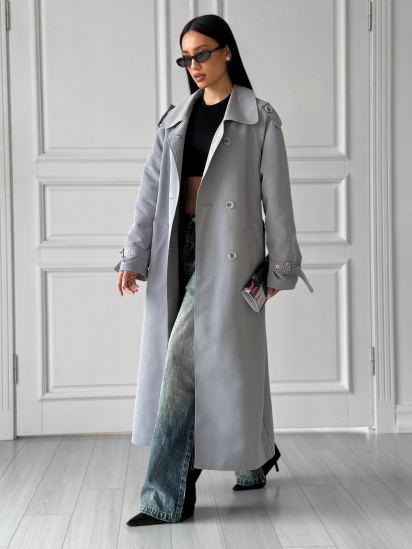 Тренч Jadone Fashion модель Trench Kheyla Siro-blakytnyy — фото 4 - INTERTOP