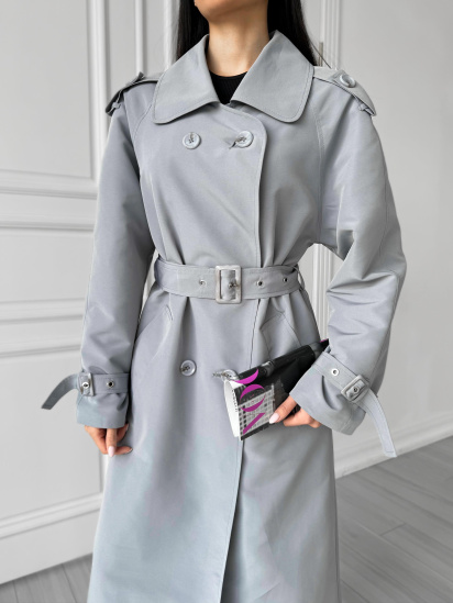 Тренч Jadone Fashion модель Trench Kheyla Siro-blakytnyy — фото 5 - INTERTOP