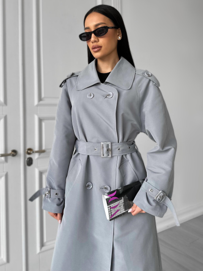 Тренч Jadone Fashion модель Trench Kheyla Siro-blakytnyy — фото 6 - INTERTOP