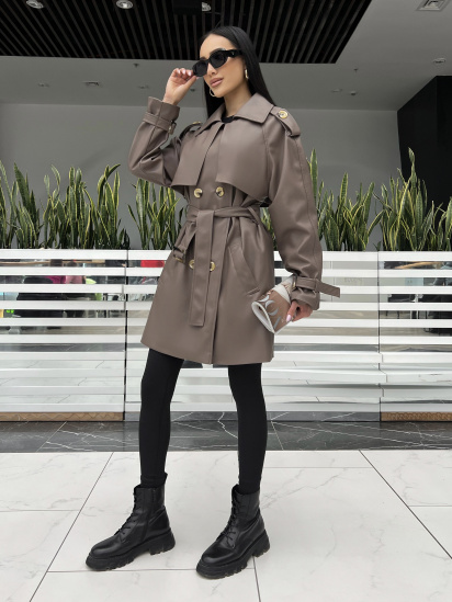 Тренч Jadone Fashion модель Trench_Nekst_mokko — фото 5 - INTERTOP