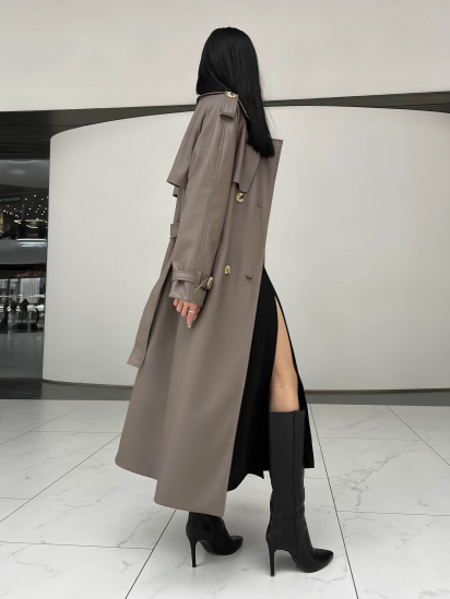 Тренч Jadone Fashion модель Trench_Nekst_podovzhenyy_mokko — фото 4 - INTERTOP