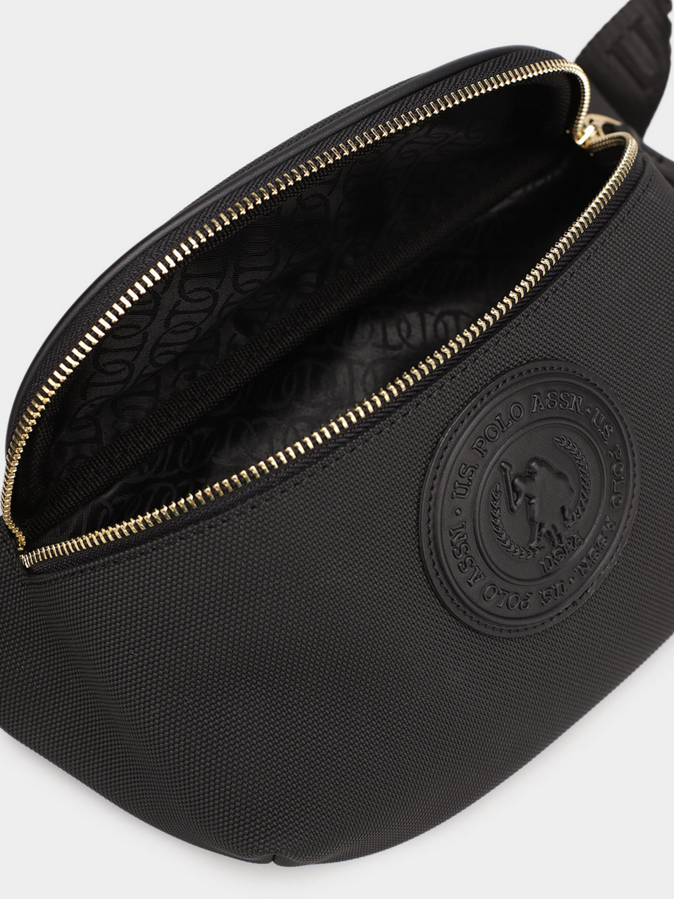 Поясна сумка US Polo модель US21823 BLACK-BLACK Фото