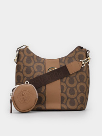 Крос-боді US Polo модель US21549 BROWN-L.BROWN Фото