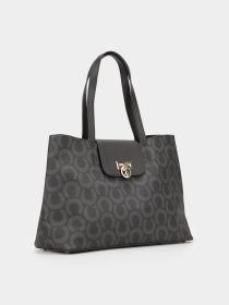 Шоппер US Polo модель US21507 BLACK-BLACK Фото