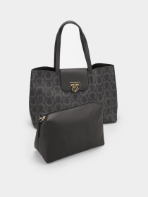 Шоппер US Polo модель US21507 BLACK-BLACK Фото