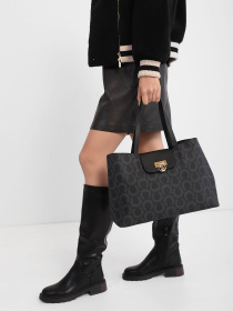 Шоппер US Polo модель US21507 BLACK-BLACK Фото