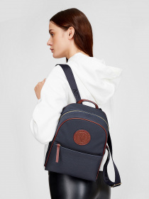 Рюкзаки US Polo модель US21820 NAVY-BURGUNDY Фото