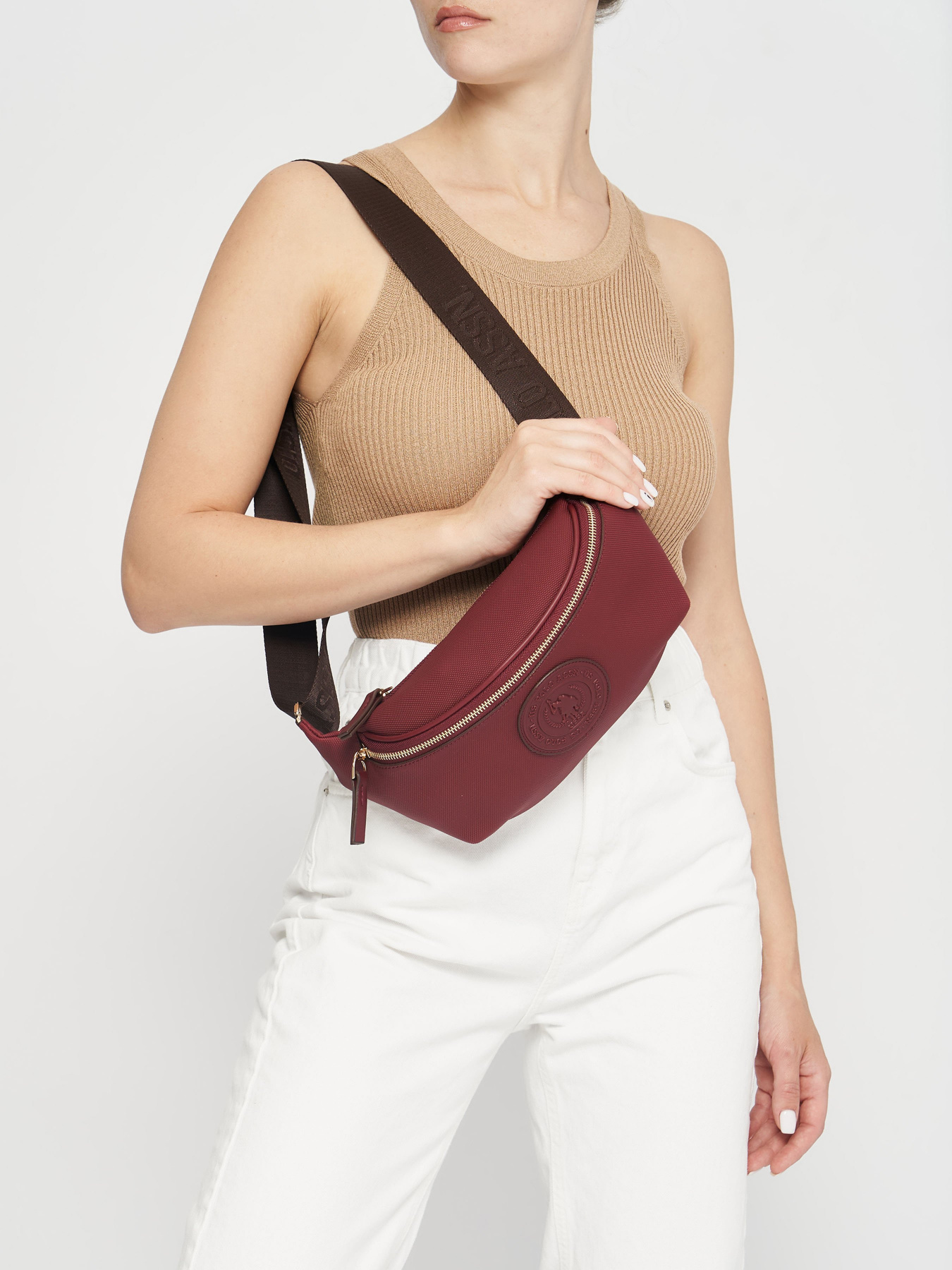 Поясная сумка US Polo модель US21823 BURGUNDY Фото