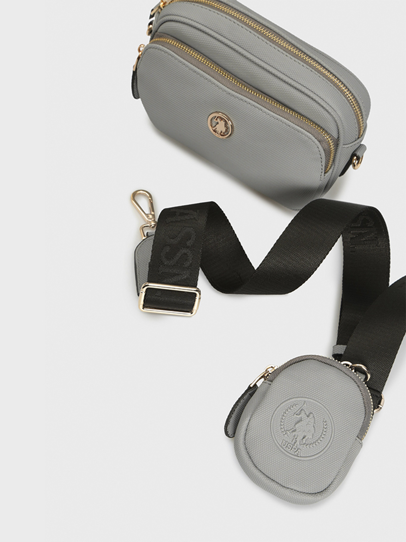 Кросс-боди US Polo модель US8483 D.GREY Фото