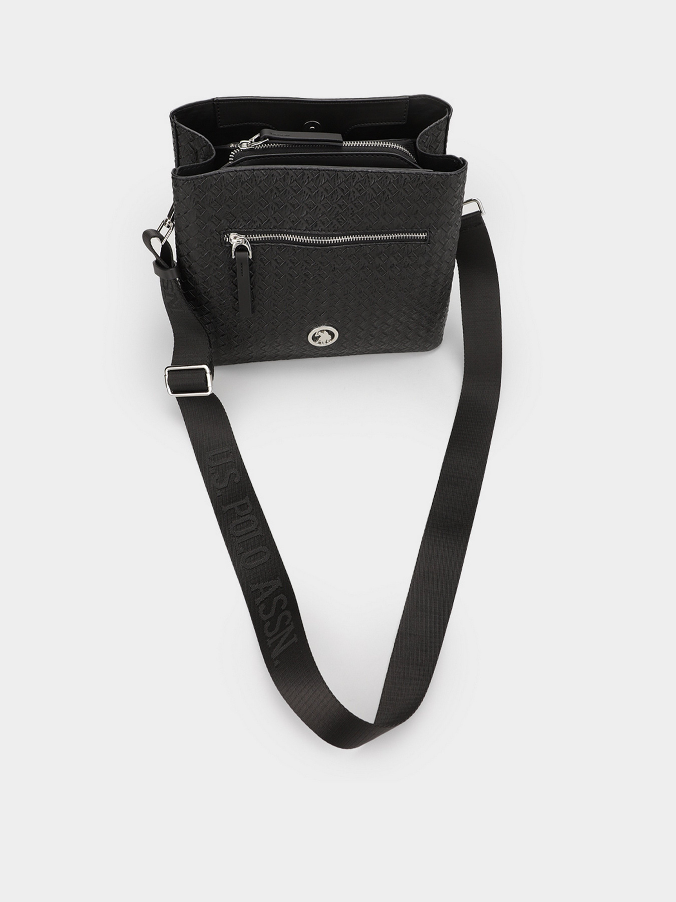 Крос-боді US Polo Модель US8414 BLACK-BLACK Фото