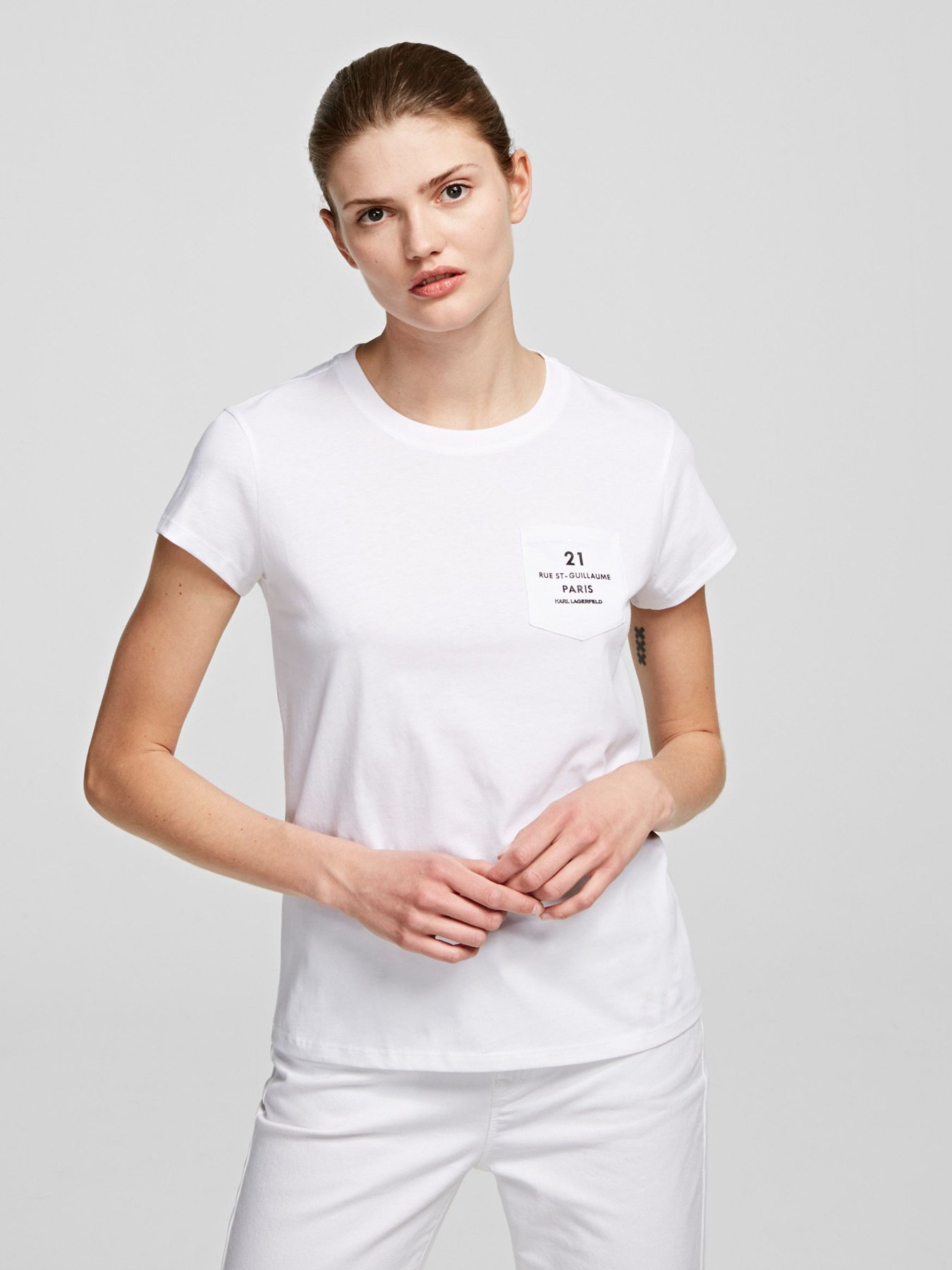 Футболка Karl Lagerfeld модель 205W1721_100_0041 Фото