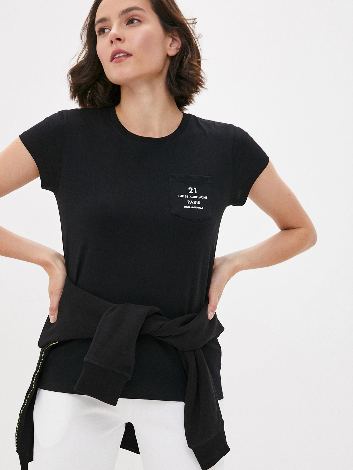 Футболки и поло Karl Lagerfeld модель 205W1721_999_0041 Фото