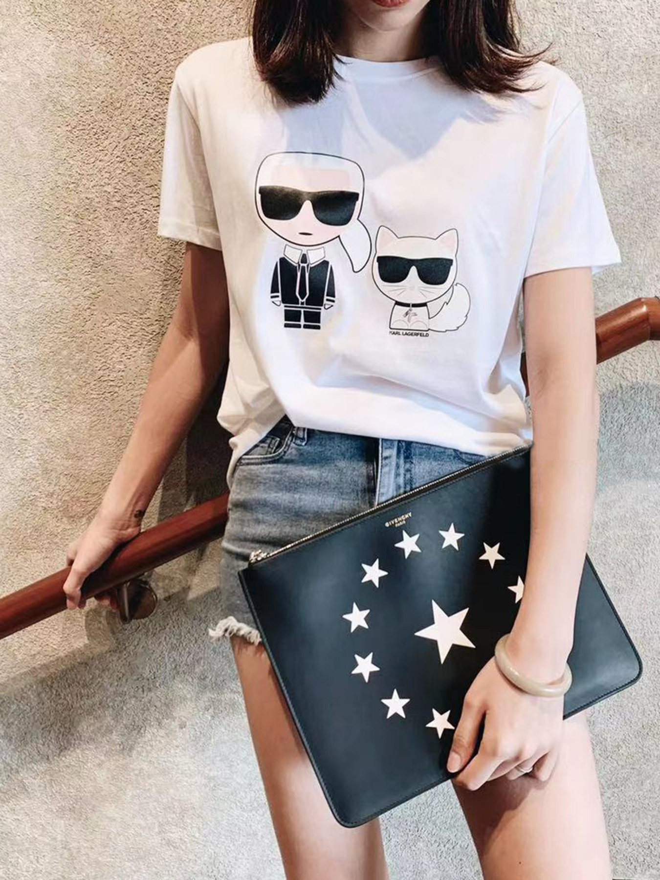 Футболки и поло Karl Lagerfeld модель 210W1724_100 Фото