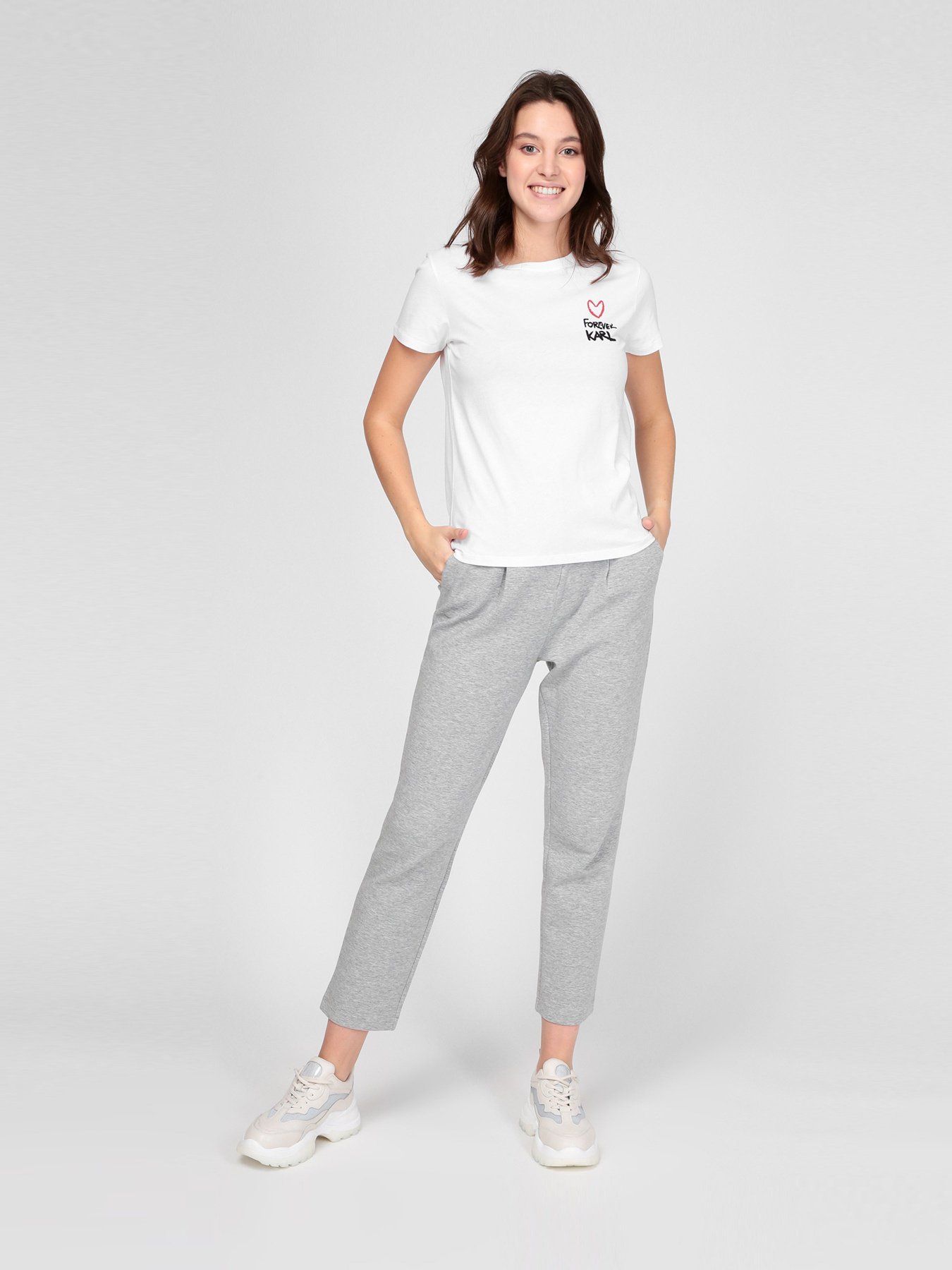 Футболка Karl Lagerfeld модель 205W1702_100 Фото