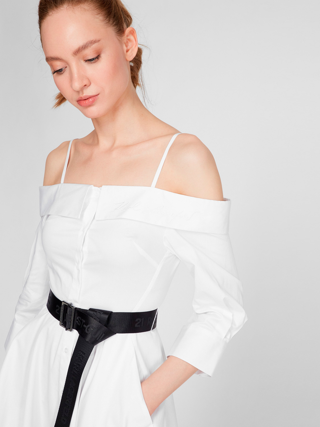 Платье миди Karl Lagerfeld модель 211W1303_100 Фото