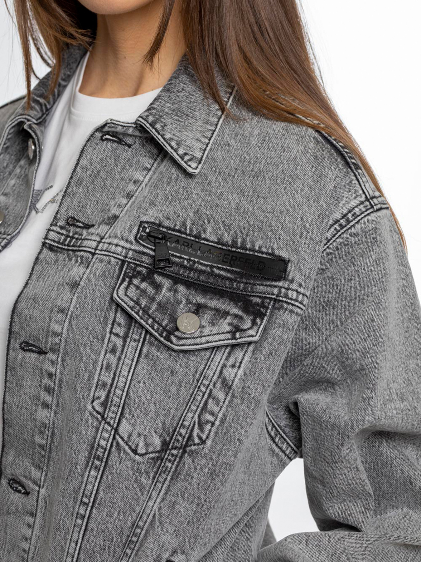 Джинсовая куртка Karl Lagerfeld модель 211W1421_D14 Фото