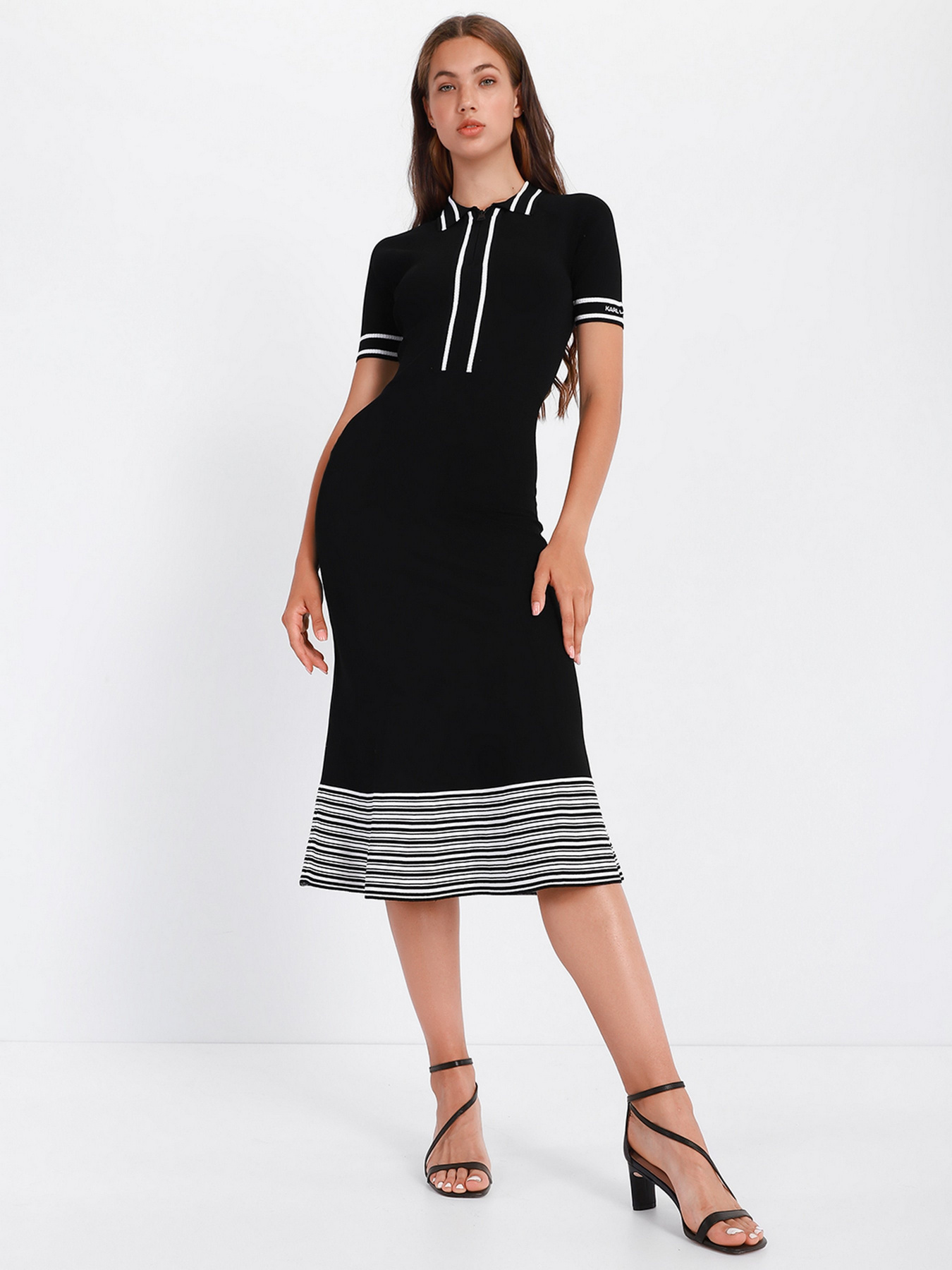 Платье миди Karl Lagerfeld модель 215W1364_999 Платье миди Karl Lagerfeld модель 215W1364_999 Фото