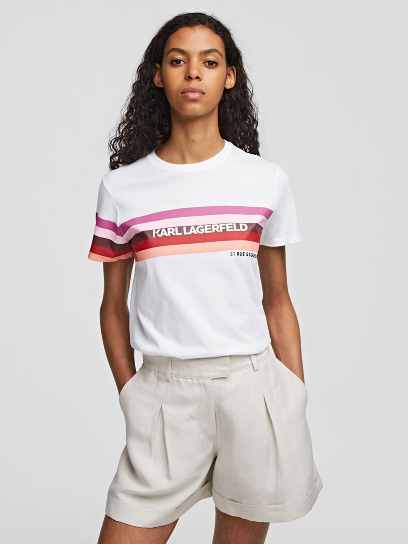 Футболка Karl Lagerfeld модель 215W1707_100 Фото