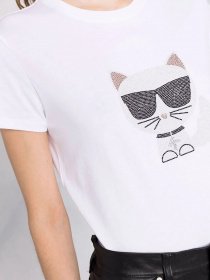 Футболка Karl Lagerfeld модель 216W1732_100 Фото