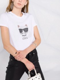 Футболка Karl Lagerfeld модель 216W1732_100 Фото