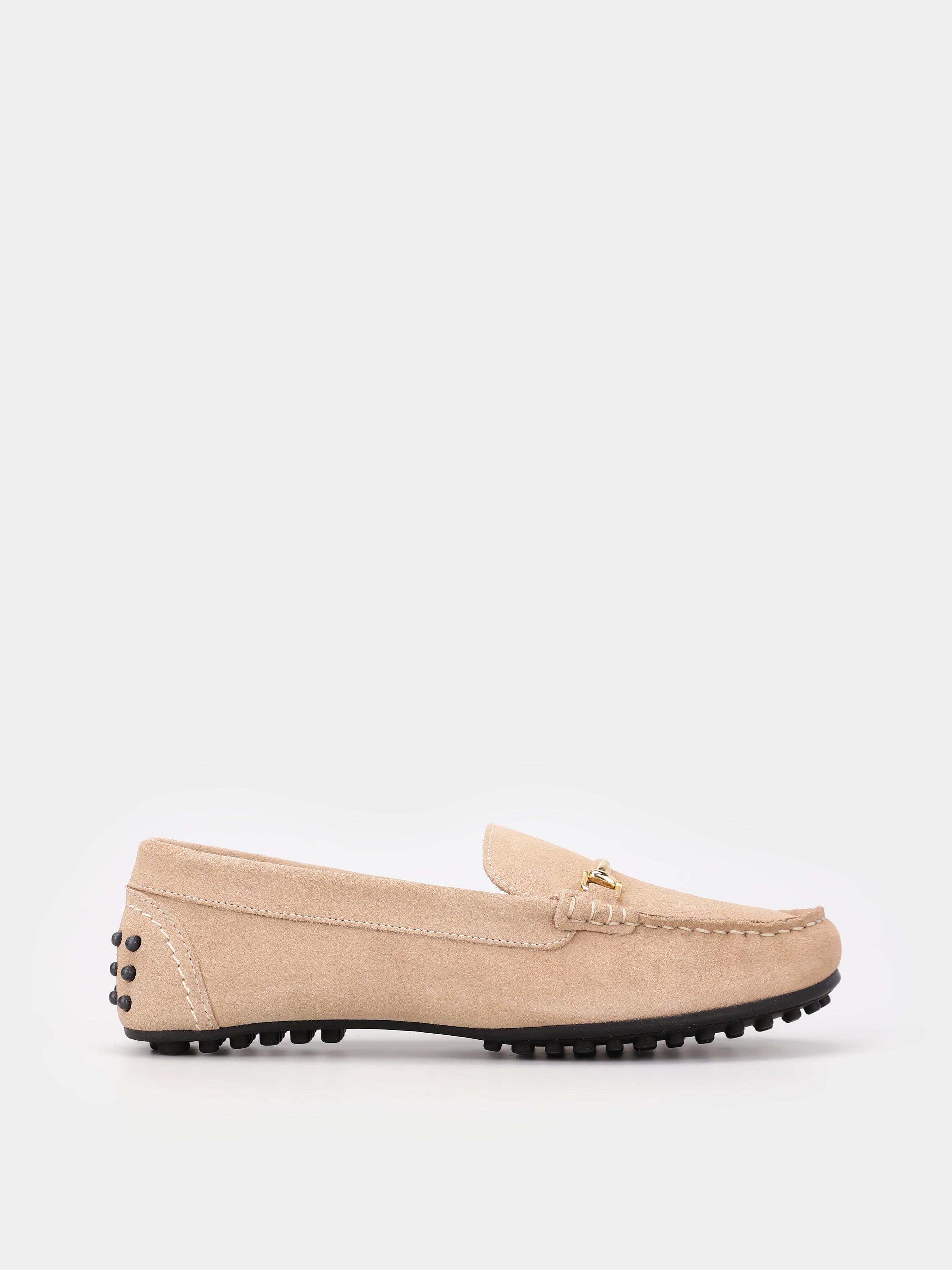 Замшеві Жіночі Мокасини Filipe Shoes  (UZ107) колір бежевий