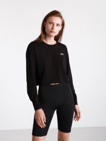 Лонгслів Vans Junior V Long Sleeve Cropped модель VN0A4OUQBLK1 Фото