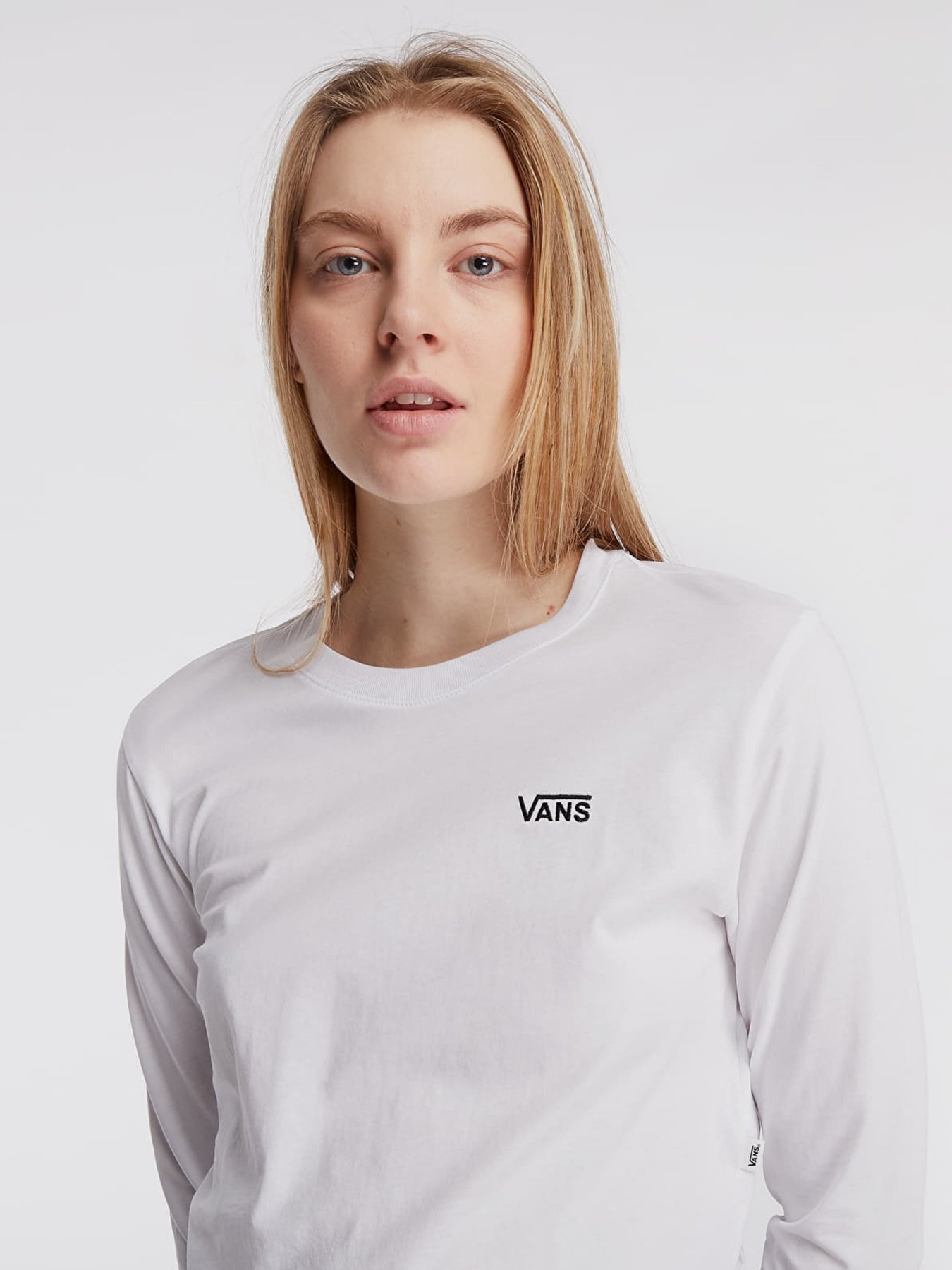 Лонгслив Vans Junior V Long Sleeve Cropped модель VN0A4OUQWHT1 Фото