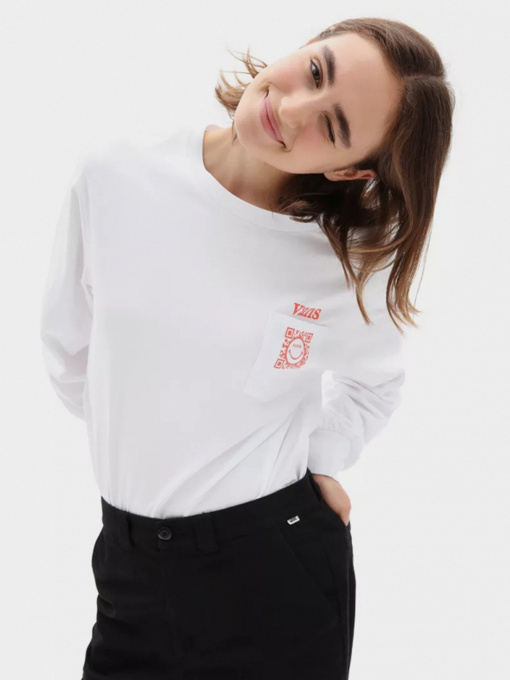 Лонгслів Vans Worldly Blousant Модель VN0A5ETRWHT1 Фото