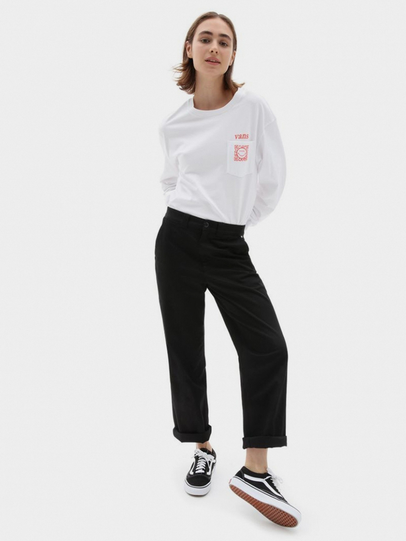 Лонгслив Vans Worldly Blousant модель VN0A5ETRWHT1 Фото