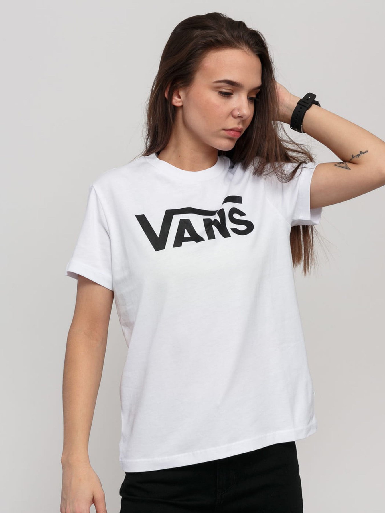 Футболка Vans Flying V Crew модель VN0A3UP4WHT1 Фото