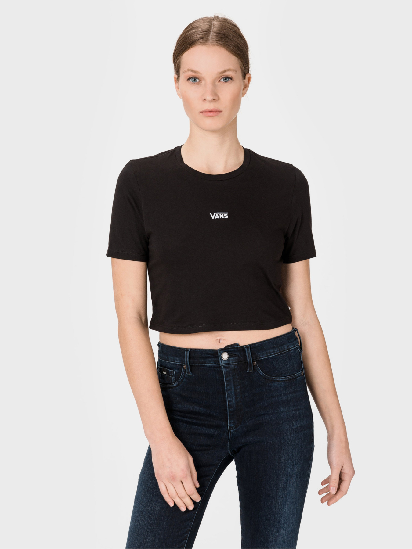 Футболка Vans Flying V Crop Crew Sport модель VN0A54QUBLK1 Фото