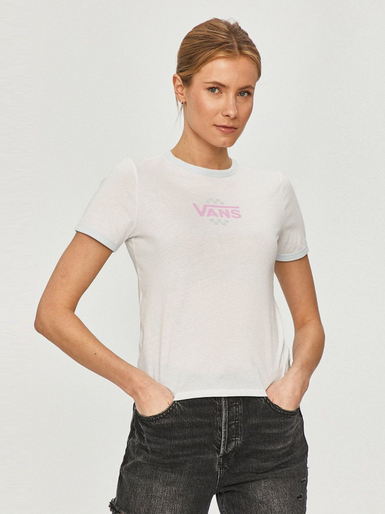 Футболка Vans VANS SUMMER SCHOOLER RINGER модель VN0A53Q5ZFJ1 Фото