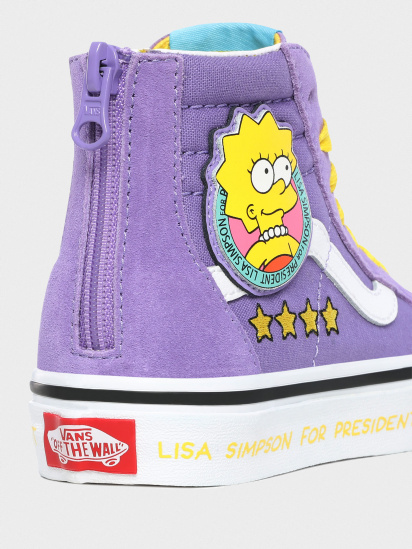 Кеди високі Vans The Simpsons x Vans Lisa 4 Prez Sk8-Hi Zip  модель VN0A4BUX17G1 — фото 3 - INTERTOP