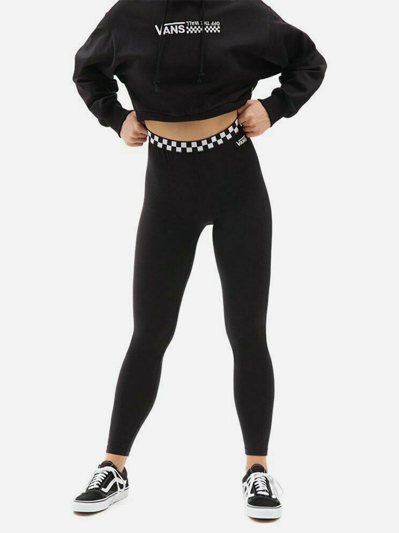 Легінси спортивні Vans Bladez Check модель VN0A5AN4BLK1 Фото