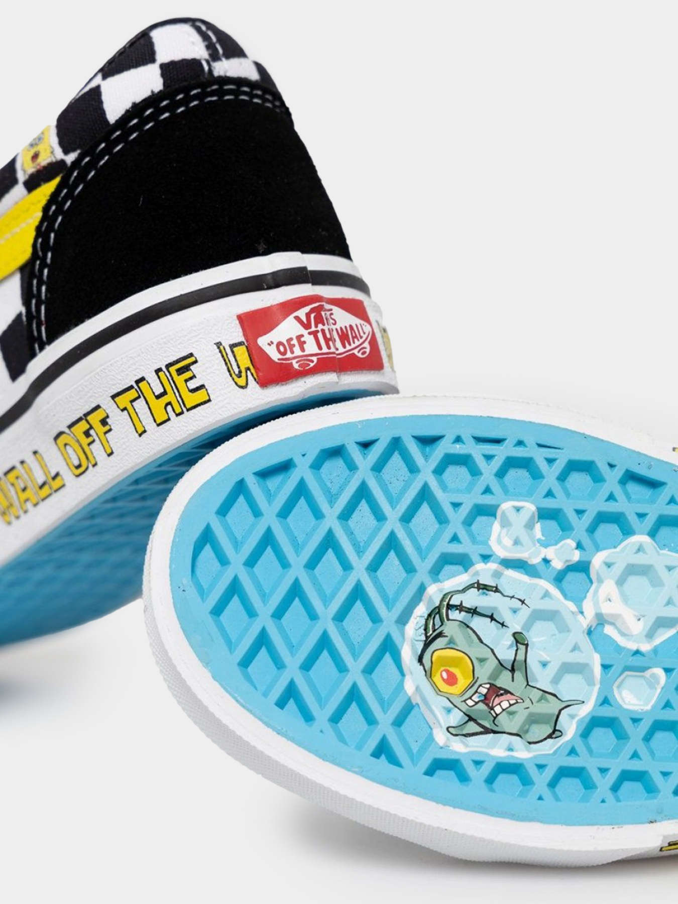 Кеды низкие Vans X SpongeBob Kids Old Skool модель VN000W9T9EK1 Кеды низкие Vans X SpongeBob Kids Old Skool модель VN000W9T9EK1 Фото