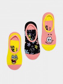 Набор носков Vans x SpongeBob Canoodle модель VN0A5I3JYZ01 Фото