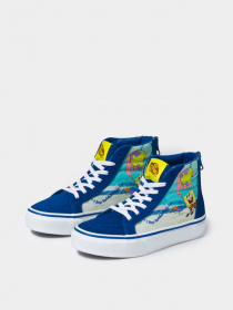 Кеды высокие Vans X SpongeBob Kids Sk8-Hi Zip модель VN0A4BUXYZ01 Фото