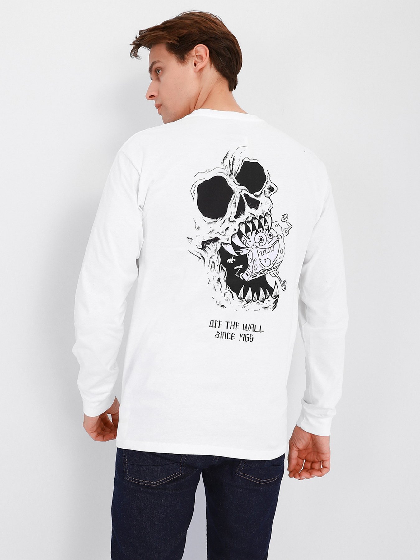 Реглан Vans x SpongeBob Skull LS модель VN0A5KCUZAU1 Фото
