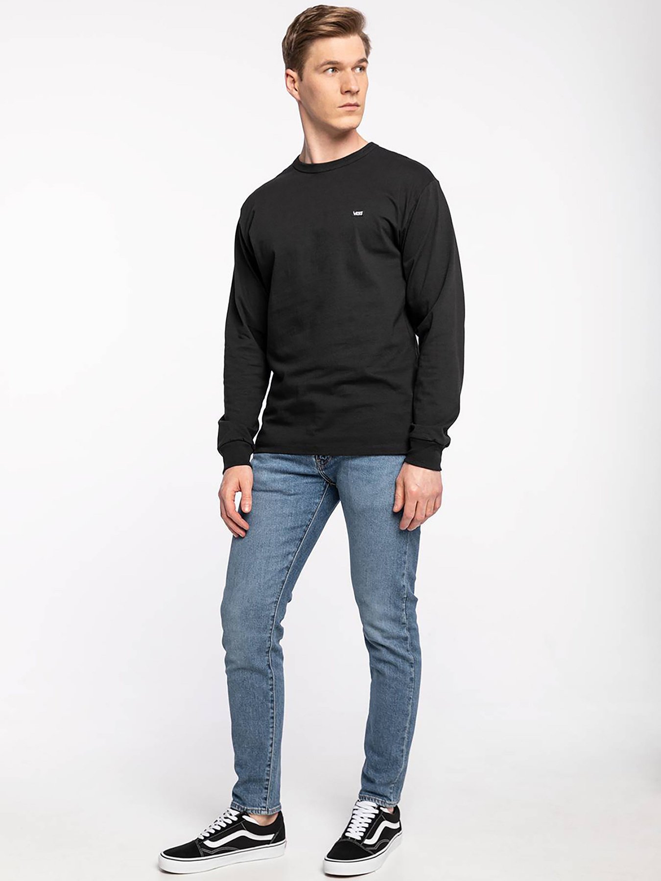 Лонгслив Vans Off The Wall Classic модель VN0A4TURBLK1 Фото