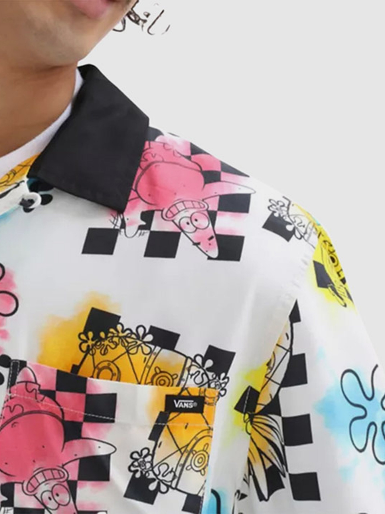 Сорочка повсякденна Vans x SpongeBob Airbrush Woven модель VN0A5FOOZAS1 Сорочка повсякденна Vans x SpongeBob Airbrush Woven модель VN0A5FOOZAS1 Фото